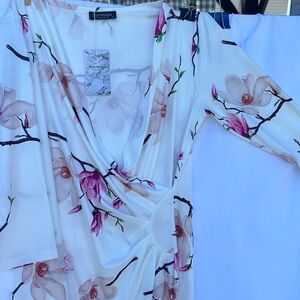 NWT, floral wrap dress, size XL.